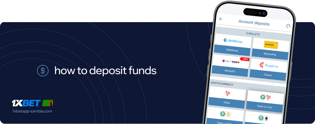 how to deposit funds 1xbet apk Zambia